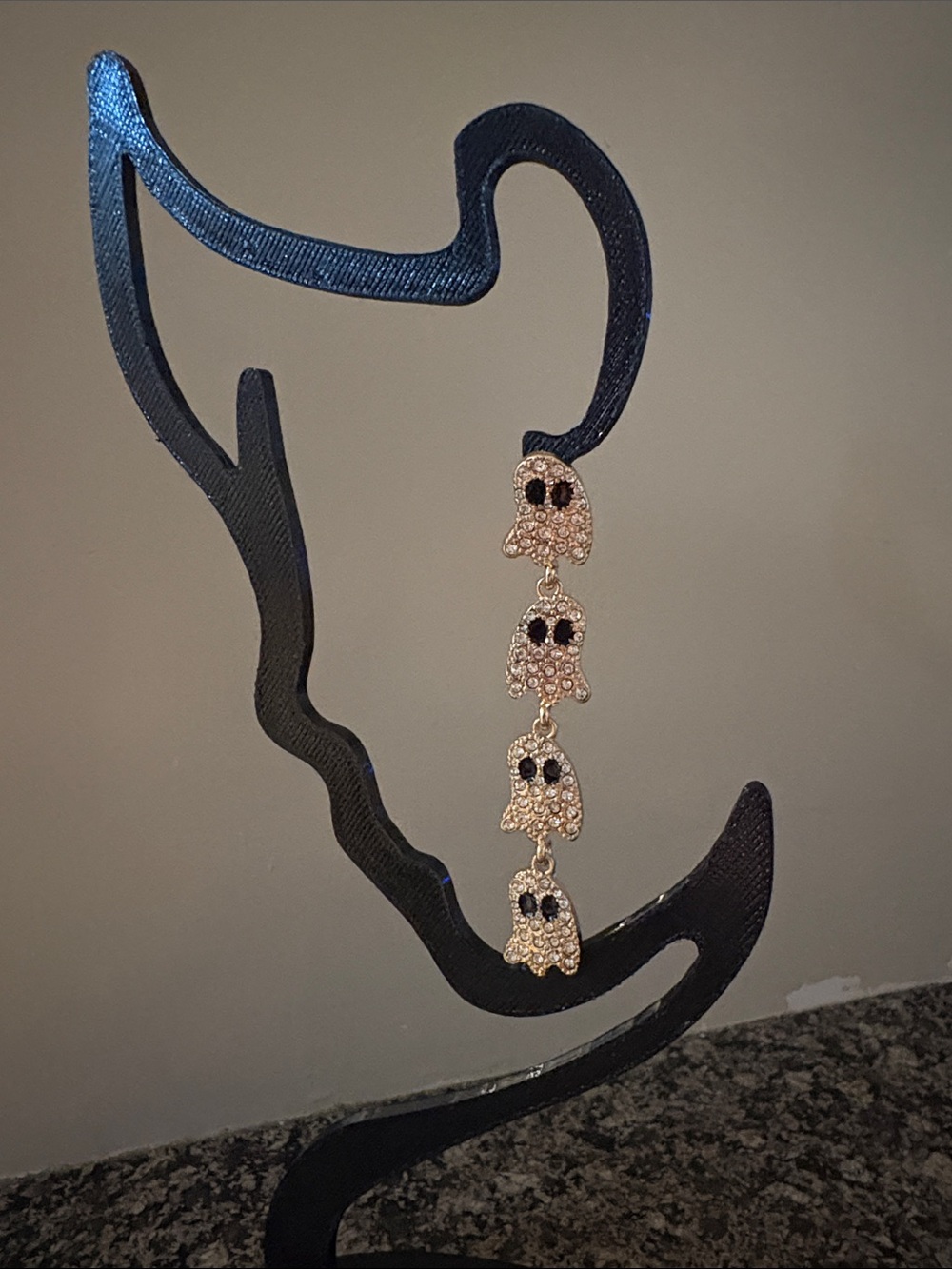 Rose Gold Ghost Link Drop Earrings - Women Jewelry never worn